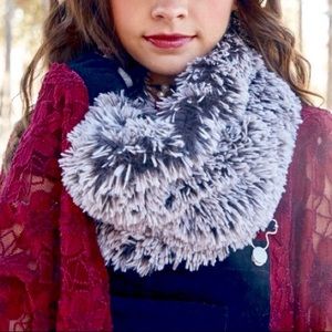 Altar’d State Two Tone Faux Fur Infinity Scarf